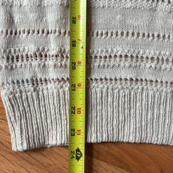 LOFT cotton/linen pointelle sweater - Picture 7 of 7